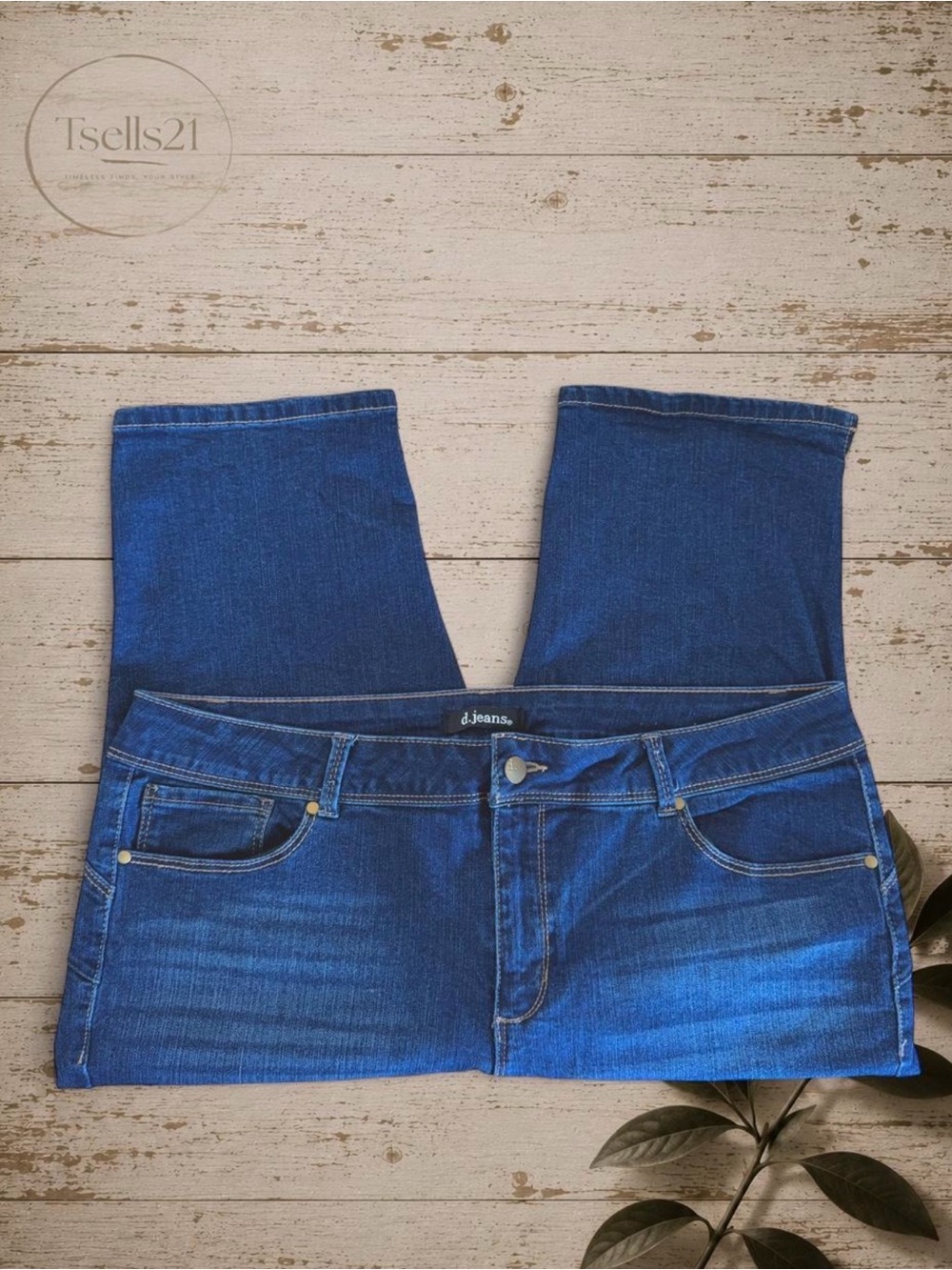 D.Jeans Dark Wash Denim Capris - Size 16P